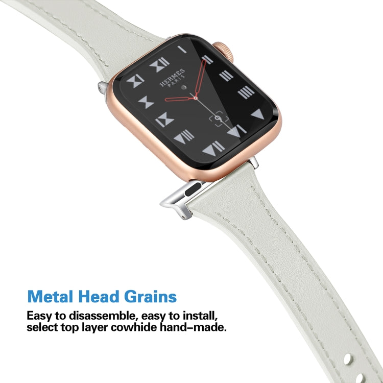 Cinturino in pelle con bottone per Apple Watch 40-44mm