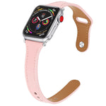 Cinturino in pelle con bottone per Apple Watch 40-44mm