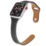 Cinturino in pelle con bottone per Apple Watch 40-44mm