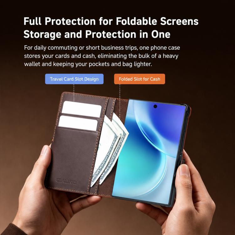 Custodia per telefono QIALINO Classic Gen2 in vera pelle, For Galaxy Z Fold8 5G, For Galaxy Z Fold8 Ultra 5G, For Galaxy Z Flip8 5G