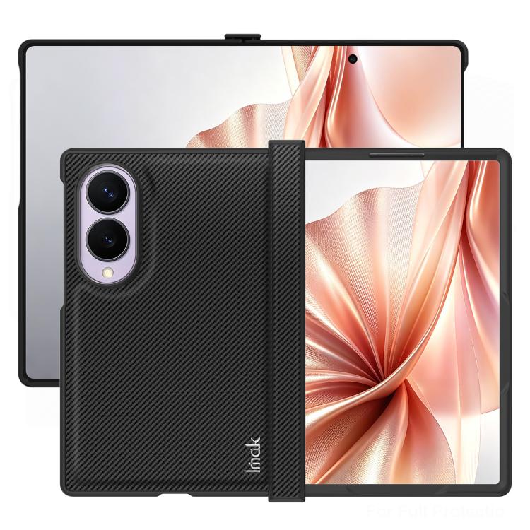 Custodia per telefono Imak Ruiyi Series in fibra di carbonio PU + PC, For Galaxy Z Fold8 5G, For Galaxy Z Fold8 Ultra 5G, For Galaxy Z Flip8 5G
