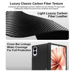 Custodia per telefono Imak Ruiyi Series in fibra di carbonio PU + PC, For Galaxy Z Fold8 5G, For Galaxy Z Fold8 Ultra 5G, For Galaxy Z Flip8 5G