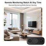 Mini telecamera grandangolare X6D 1080P Ultra HD con Wi-Fi e registrazione remota wireless per monitoraggio.