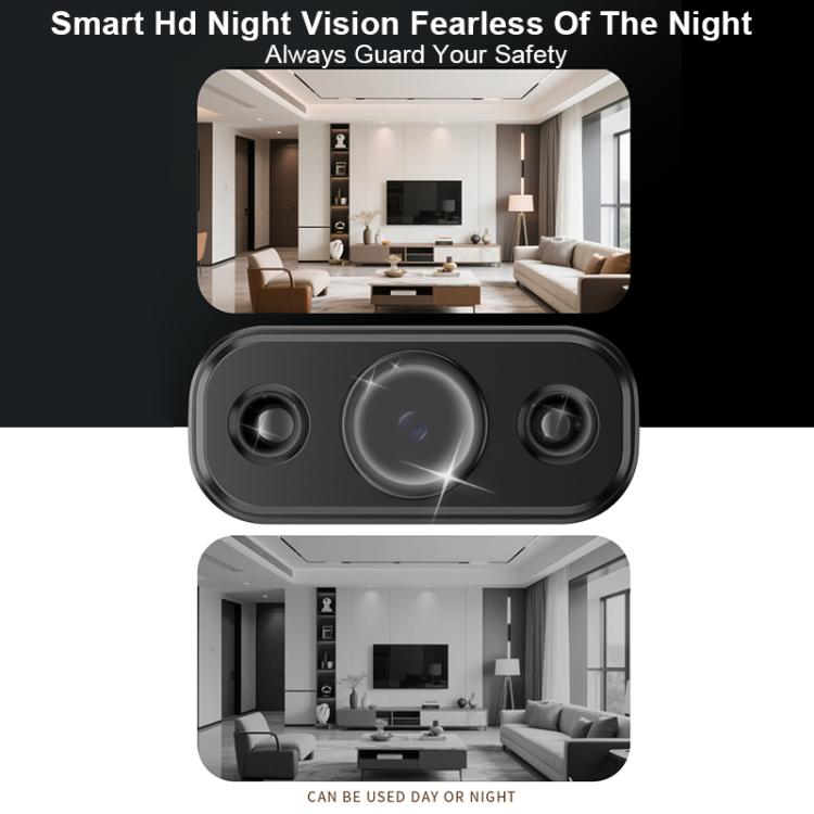 Mini telecamera grandangolare X6D 1080P Ultra HD con Wi-Fi e registrazione remota wireless per monitoraggio.