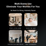 Mini telecamera grandangolare X6D 1080P Ultra HD con Wi-Fi e registrazione remota wireless per monitoraggio.