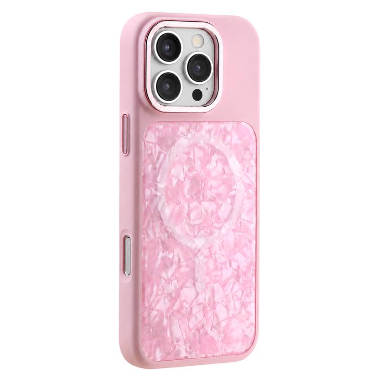 Custodia magnetica per telefono con motivo a conchiglia iridescente a tinta unita., For iPhone 17 Pro Max, For iPhone 17 Pro, For iPhone 17, For iPhone 16 Pro Max