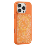 Custodia magnetica per telefono con motivo a conchiglia iridescente a tinta unita., For iPhone 16 Pro, For iPhone 16, For iPhone 15 Pro Max, For iPhone 15 Pro