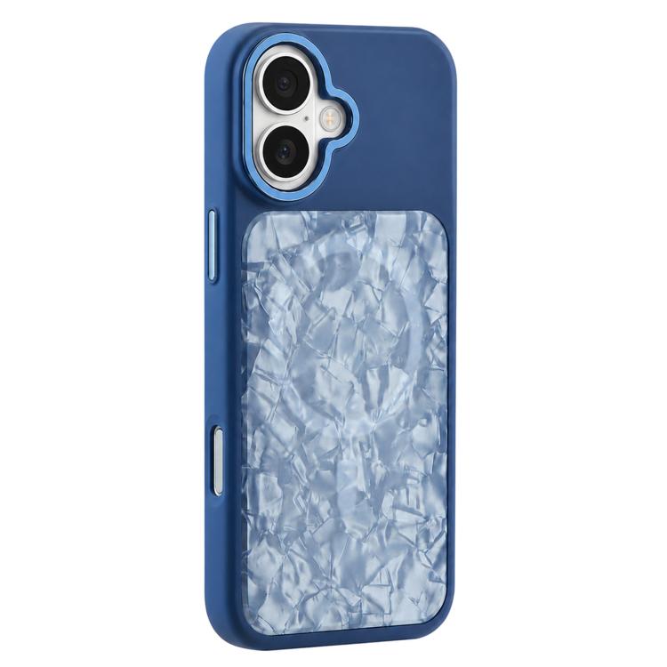 Custodia magnetica per telefono con motivo a conchiglia iridescente a tinta unita., For iPhone 16 Pro, For iPhone 16, For iPhone 15 Pro Max, For iPhone 15 Pro