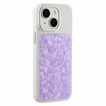 Custodia magnetica per telefono con motivo a conchiglia iridescente a tinta unita., For iPhone 15, For iPhone 14, For iPhone 14 Pro, For iPhone 14 Pro Max