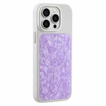 Custodia magnetica per telefono con motivo a conchiglia iridescente a tinta unita., For iPhone 15, For iPhone 14, For iPhone 14 Pro, For iPhone 14 Pro Max