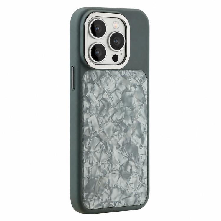 Custodia magnetica per telefono con motivo a conchiglia iridescente a tinta unita., For iPhone 13 Pro Max, For iPhone 13 Pro, For iPhone 13