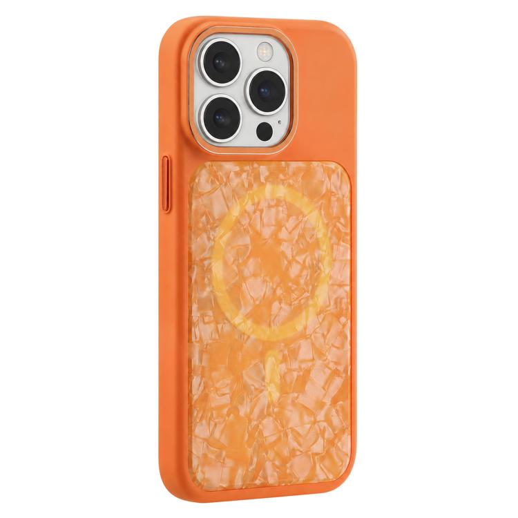 Custodia magnetica per telefono con motivo a conchiglia iridescente a tinta unita., For iPhone 13 Pro Max, For iPhone 13 Pro, For iPhone 13
