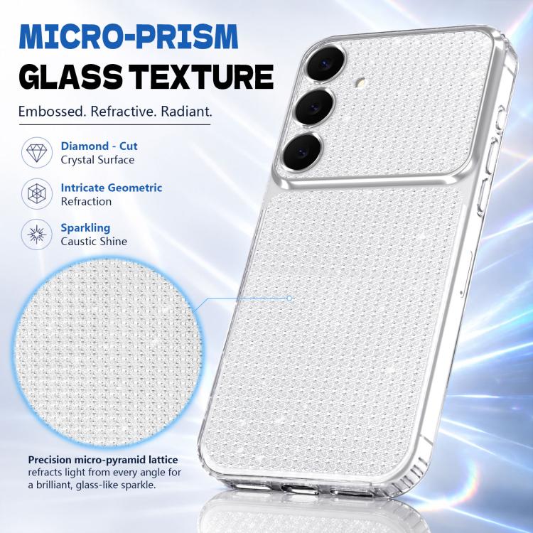 Custodia per telefono con airbag e glitter a forma di diamante scintillante, For Galaxy S26 FE 5G / S25 FE 5G, For Galaxy S26+ 5G, For Galaxy S26 Ultra 5G, For Galaxy S26 5G