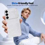 Custodia per telefono con airbag e glitter a forma di diamante scintillante, For Galaxy S26 FE 5G / S25 FE 5G, For Galaxy S26+ 5G, For Galaxy S26 Ultra 5G, For Galaxy S26 5G
