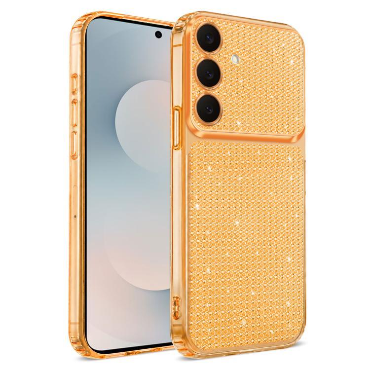 Custodia per telefono con airbag e glitter a forma di diamante scintillante, For Galaxy S25 5G / S24 5G, For Galaxy S25 Ultra 5G, For Galaxy S24 FE 5G, For Galaxy S24 Ultra 5G