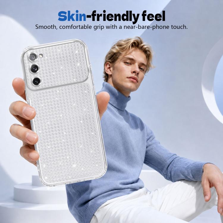 Custodia per telefono con airbag e glitter a forma di diamante scintillante, For Galaxy S20 FE 2022 / S20 FE, For Galaxy S22 Ultra 5G, For Galaxy S21 FE 5G