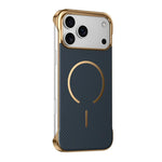 Custodia magnetica per telefono senza bordi con texture in Kevlar galvanizzato, For iPhone 17 Pro Max, For iPhone 17 Pro, For iPhone 17, For iPhone Air