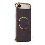 Custodia magnetica per telefono senza bordi con texture in Kevlar galvanizzato, For iPhone 17 Pro Max, For iPhone 17 Pro, For iPhone 17, For iPhone Air