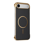 Custodia magnetica per telefono senza bordi con texture in Kevlar galvanizzato, For iPhone 17 Pro Max, For iPhone 17 Pro, For iPhone 17, For iPhone Air