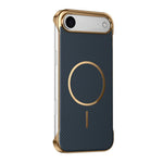 Custodia magnetica per telefono senza bordi con texture in Kevlar galvanizzato, For iPhone 17 Pro Max, For iPhone 17 Pro, For iPhone 17, For iPhone Air
