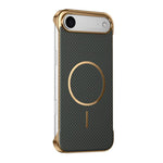 Custodia magnetica per telefono senza bordi con texture in Kevlar galvanizzato, For iPhone 17 Pro Max, For iPhone 17 Pro, For iPhone 17, For iPhone Air
