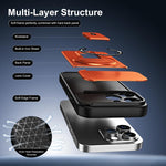 Custodia magnetica per telefono con supporto scorrevole per fotocamera., For iPhone 13 Pro Max, For iPhone 13 Pro, For iPhone 13