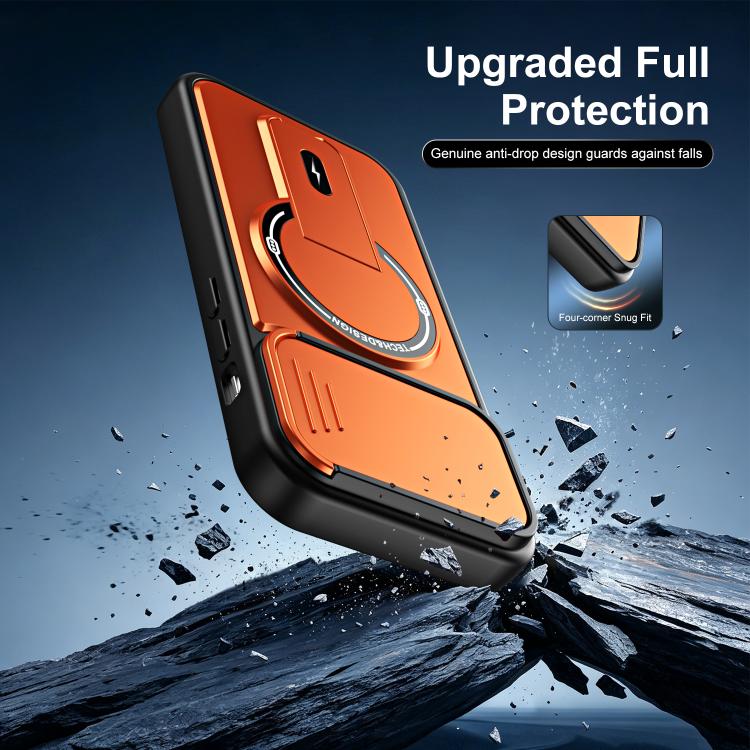 Custodia magnetica per telefono con supporto scorrevole per fotocamera., For iPhone 13 Pro Max, For iPhone 13 Pro, For iPhone 13