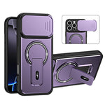 Custodia magnetica per telefono con supporto scorrevole per fotocamera., For iPhone 16 Pro, For iPhone 16, For iPhone 15 Pro Max, For iPhone 15 Pro