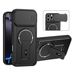 Custodia magnetica per telefono con supporto scorrevole per fotocamera., For iPhone 17 Pro Max, For iPhone 17 Pro, For iPhone 17, For iPhone 16 Pro Max