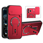 Custodia magnetica per telefono con supporto scorrevole per fotocamera., For iPhone 17 Pro Max, For iPhone 17 Pro, For iPhone 17, For iPhone 16 Pro Max