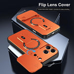 Custodia magnetica per telefono con supporto scorrevole per fotocamera., For iPhone 17 Pro Max, For iPhone 17 Pro, For iPhone 17, For iPhone 16 Pro Max