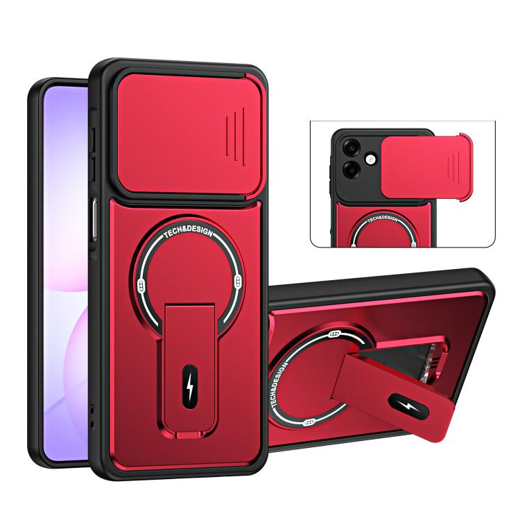 Custodia magnetica per telefono con supporto scorrevole per fotocamera., For Galaxy A57 5G, For Galaxy A37 5G, For Galaxy A27 5G, For Galaxy A07 4G
