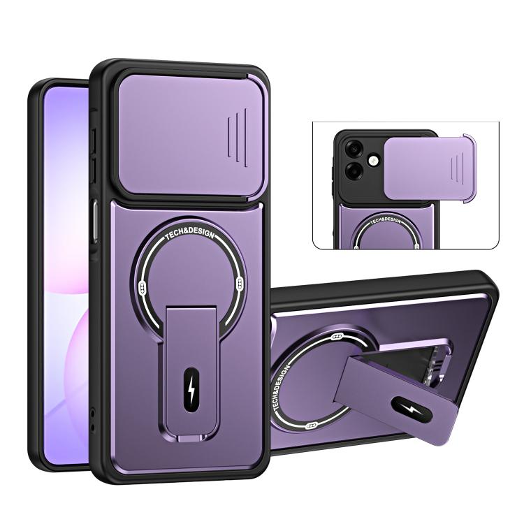 Custodia magnetica per telefono con supporto scorrevole per fotocamera., For Galaxy A57 5G, For Galaxy A37 5G, For Galaxy A27 5G, For Galaxy A07 4G
