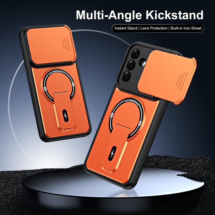 Custodia magnetica per telefono con supporto scorrevole per fotocamera., For Galaxy A26 5G / A17 5G, For Galaxy A56 5G