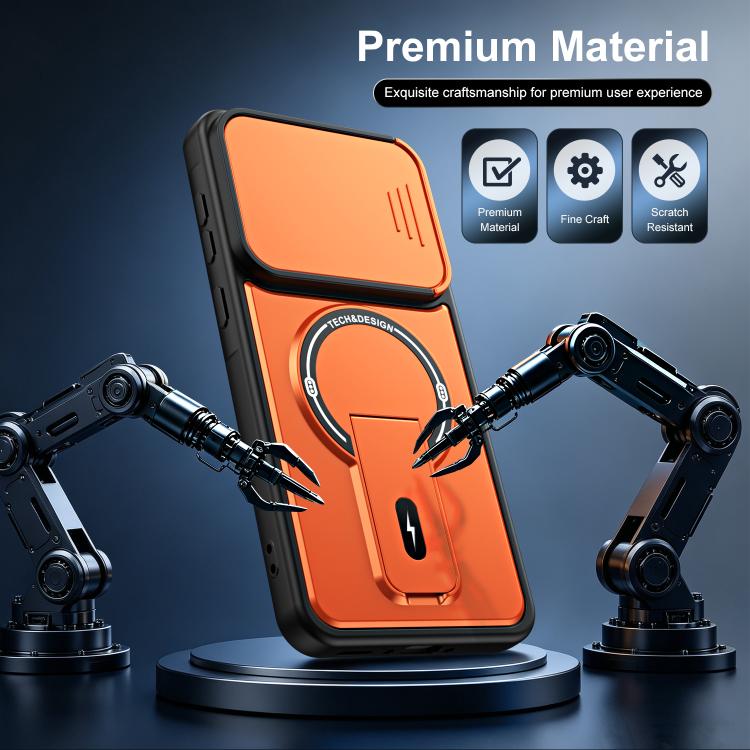 Custodia magnetica per telefono con supporto scorrevole per fotocamera., For Galaxy A26 5G / A17 5G, For Galaxy A56 5G