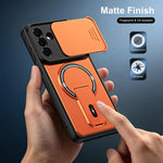 Custodia magnetica per telefono con supporto scorrevole per fotocamera., For Galaxy A26 5G / A17 5G, For Galaxy A56 5G