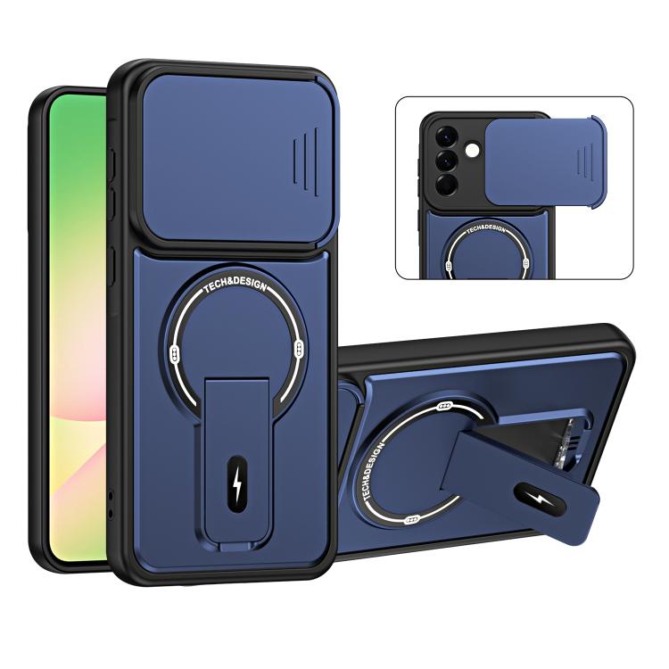 Custodia magnetica per telefono con supporto scorrevole per fotocamera., For Galaxy A26 5G / A17 5G, For Galaxy A56 5G