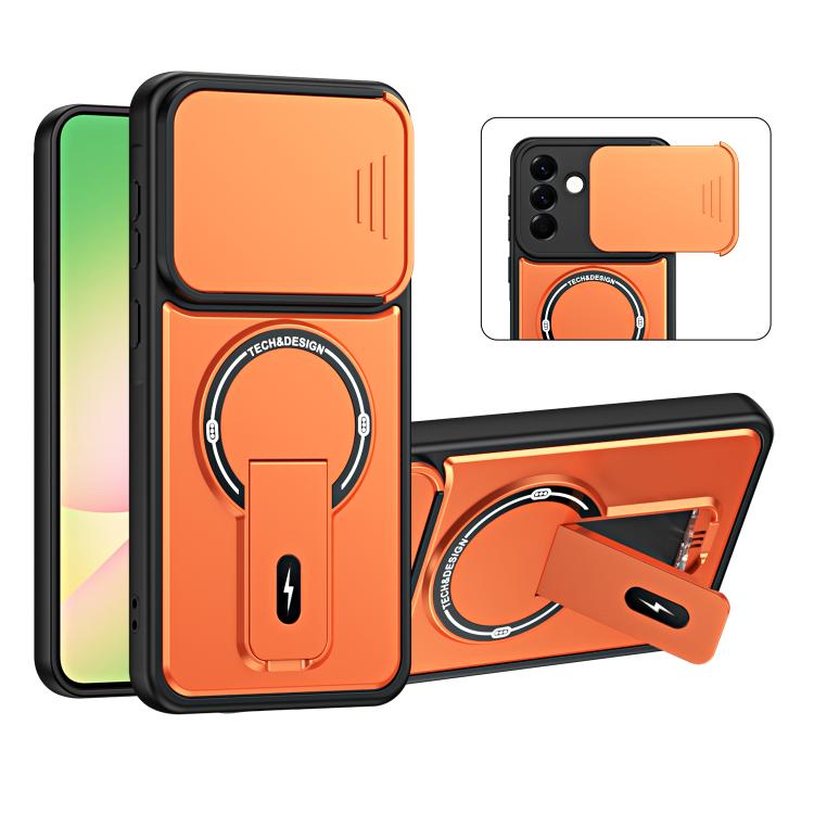 Custodia magnetica per telefono con supporto scorrevole per fotocamera., For Galaxy A57 5G, For Galaxy A37 5G, For Galaxy A27 5G, For Galaxy A07 4G