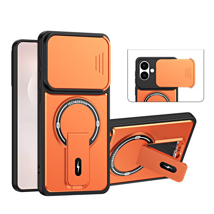Custodia magnetica per telefono con supporto scorrevole per fotocamera., For Galaxy S26+ 5G, For Galaxy S26 Edge 5G, For Galaxy S26 Ultra 5G, For Galaxy S26 5G