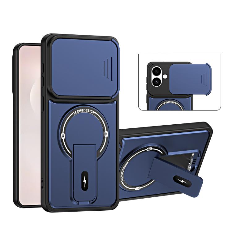 Custodia magnetica per telefono con supporto scorrevole per fotocamera., For Galaxy S26+ 5G, For Galaxy S26 Edge 5G, For Galaxy S26 Ultra 5G, For Galaxy S26 5G