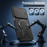 Custodia magnetica per telefono con supporto scorrevole per fotocamera., For Galaxy S26+ 5G, For Galaxy S26 Edge 5G, For Galaxy S26 Ultra 5G, For Galaxy S26 5G