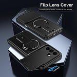 Custodia magnetica per telefono con supporto scorrevole per fotocamera., For Galaxy S26+ 5G, For Galaxy S26 Edge 5G, For Galaxy S26 Ultra 5G, For Galaxy S26 5G