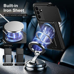 Custodia magnetica per telefono con supporto scorrevole per fotocamera., For Galaxy S26+ 5G, For Galaxy S26 Edge 5G, For Galaxy S26 Ultra 5G, For Galaxy S26 5G