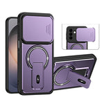Custodia magnetica per telefono con supporto scorrevole per fotocamera., For Galaxy S26+ 5G, For Galaxy S26 Edge 5G, For Galaxy S26 Ultra 5G, For Galaxy S26 5G