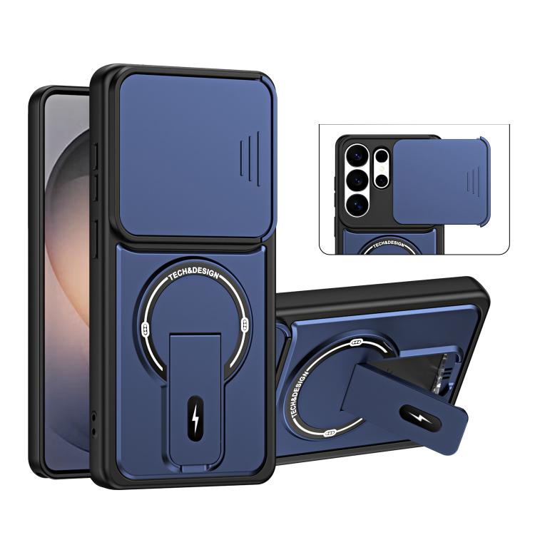 Custodia magnetica per telefono con supporto scorrevole per fotocamera., For Galaxy S26+ 5G, For Galaxy S26 Edge 5G, For Galaxy S26 Ultra 5G, For Galaxy S26 5G