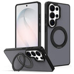 Custodia magnetica con supporto girevole Skin Feel per telefono, For Galaxy S25 Ultra 5G, For Galaxy A15 5G / 4G, For Galaxy A35 / A55, For Galaxy S24 Ultra 5G