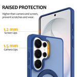 Custodia magnetica con supporto girevole Skin Feel per telefono, For Galaxy S25 Ultra 5G, For Galaxy A15 5G / 4G, For Galaxy A35 / A55, For Galaxy S24 Ultra 5G