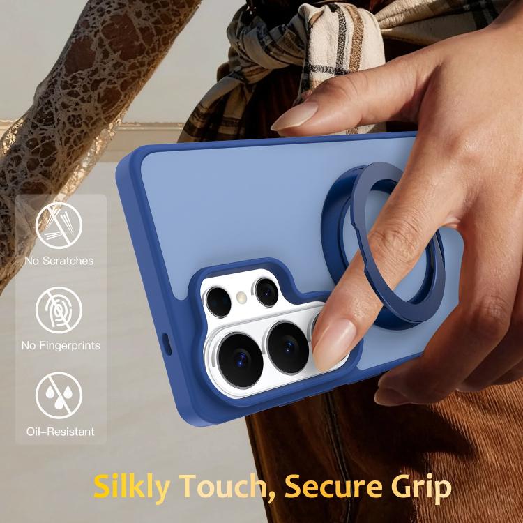Custodia magnetica con supporto girevole Skin Feel per telefono, For Galaxy S25 Ultra 5G, For Galaxy A15 5G / 4G, For Galaxy A35 / A55, For Galaxy S24 Ultra 5G