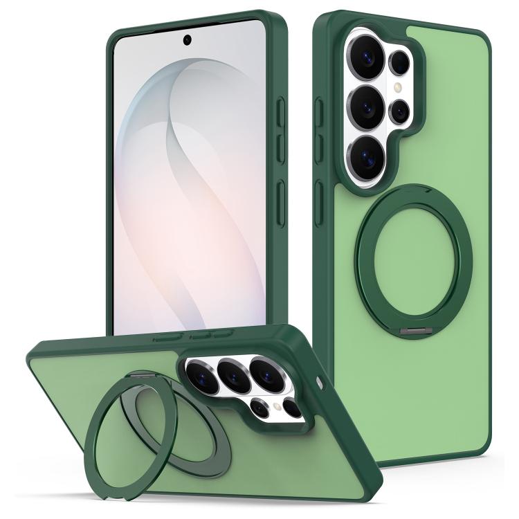 Custodia magnetica con supporto girevole Skin Feel per telefono, For Galaxy S26 Ultra 5G, For Galaxy S26 5G, For Galaxy A57 5G, For Galaxy A27 / A37 / A36 / A56 5G