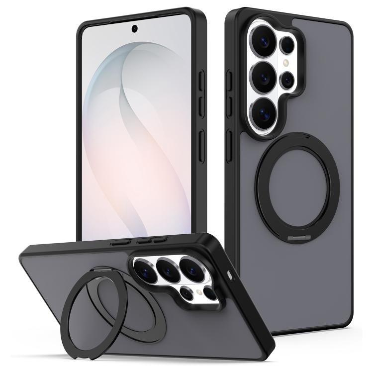 Custodia magnetica con supporto girevole Skin Feel per telefono, For Galaxy S26 Ultra 5G, For Galaxy S26 5G, For Galaxy A57 5G, For Galaxy A27 / A37 / A36 / A56 5G